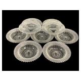 9 Anchor Hocking "Miss America" Bowls - 6" Round