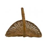 Vintage Wicker Gathering Basket - 20 x 17 x 12