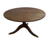 Tilt Top Round Pedestal Table 26"x46"