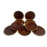 9 Hull Pottery Plates - 10.25" Round