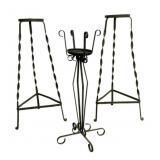 3 Metal Plant Stands - 35" Tall