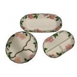 3 Franciscan Desert Rose China Items