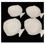 4 Fish Plates - 10.5 x 9.5