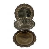 3 Silver Plated Items