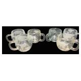 6 Nestle Nescafe Glass World Globe Mugs