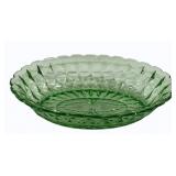 Green Uranium Windsor Diamond Oval Bowl