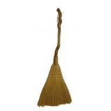 Handcrafted Straw Broom w/ Branch Handle
