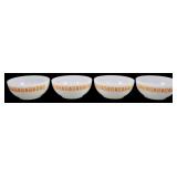 Set of 4 Termocrisa Gingham Tulip Bowls