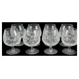 8 Waterford Crystal Lismore Brandy Snifters