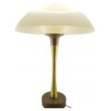 Mid Century Mushroom Form Table Lamp 21"