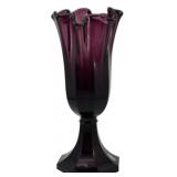 Fenton Aubergine Purple Swung Vase 11"