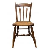 Vintage Rush Seat Chair 33 x 16 x 16