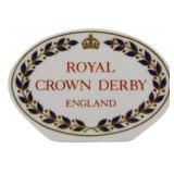 Royal Crown Derby England Display Plaque 3"