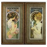 Primrose/ Feather by Alphonse Mucha