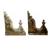 Pr Antique Architectural Wood Corbels