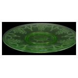 Anchor Hocking Cameo Ballerina Uranium Plate