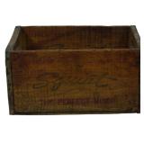Vintage Squirt Soda Wooden Crate 8"x16"x10"