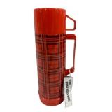 Thermos Red Plaid w/ Original Tag - 10" Tall