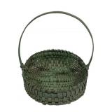 Painted Primitive Basket - 14 x 16 x 15