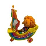 Rainbow Brite Sailboat Toy w/ Doll - 12 x 5 x 16