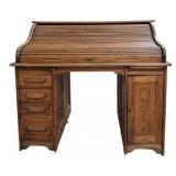 Oak S Roll Top Desk 44"x50"x30"