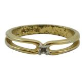 Gold Ring Size 7 Split Shank Design 0.08oz