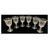 6 Imperial Stemmed Wine Goblets - 7" Tall