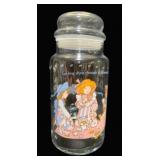 Holly Hobbie Vintage Jar w/ Lid - 9" Tall