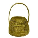 Painted Basket - 13 x 18 x 19