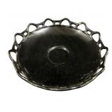 Black Amethyst Lace Edge Bowl - 12" Round