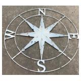 Metal Compass Star - 42" Round