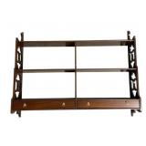 Vintage Wall Display Shelf - 27 x 34 x 6