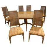 7 Pc Mid-Century Dining Set w/ Leaves