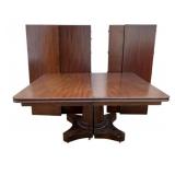 Empire Mahogany Dining Table w/ 4 Leaves