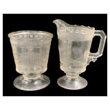 EAPG Adams & Co. Spoon Caddy & Creamer