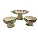 3 Franciscan Desert Rose China - 4" Tall
