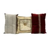 3 Decorative Throw Pillows - 15 x 15