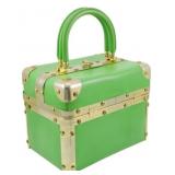 Vintage Delil Cubic Green Box Purse