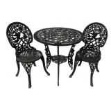 Victorian Style Cast Aluminum Bistro Set
