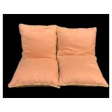 4 Throw Pillows - 13.5 x 13.5