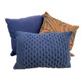 3 Decorative Throw Pillows - 18 x 20