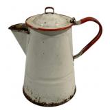 Enamelware Coffee Pot - 9 x 8.5