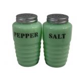 Jadeite Salt & Pepper Shakers - 4.25" Tall