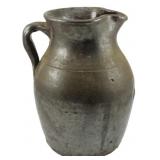 19th C. Southern Alkaline Stoneware Pitcher