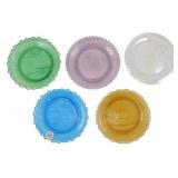5 Pairpoint Glass Coasters 3"