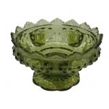 Fenton Hobnail Pedestal 6 Taper Candle Bowl