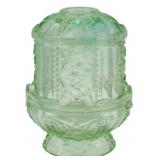 Vtg Indiana Glass Stars and Bars Fairy Lamp