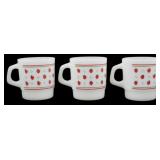 Set of 3 Termocrisa Strawberry Mugs 3.5"