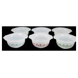 Glassbake Spring Garden Set of 6 Multi Color