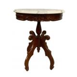 Victorian Style Marble Top Parlor Table